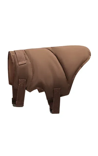 Riikyu Armor Padded Dog Vest In Brown