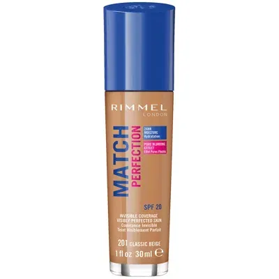 Rimmel London Spf 20 Match Perfection Foundation 30ml (various Shades) - Classic Beige