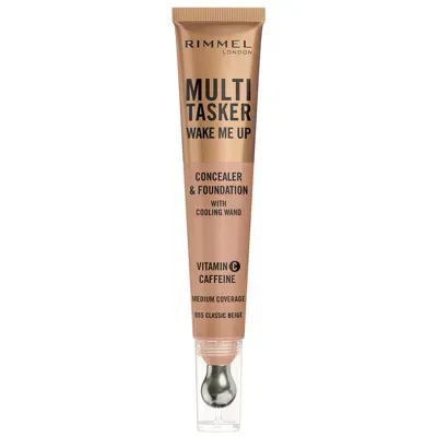 Rimmel Multi-tasker Wake Me Up Foundation And Concealer 20ml (various Shades) - 055 Classic Beige