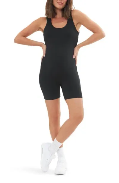 Ripe Maternity Luxe Knit Stretch Jersey Maternity Romper In Black