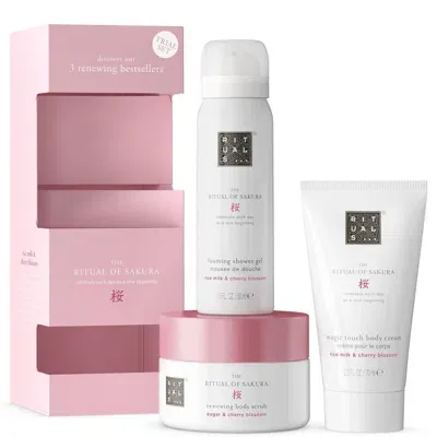 Rituals The Ritual Of Sakura - Floral Cherry Blossom & Rice Milk - Mini Bath And Body Set In White