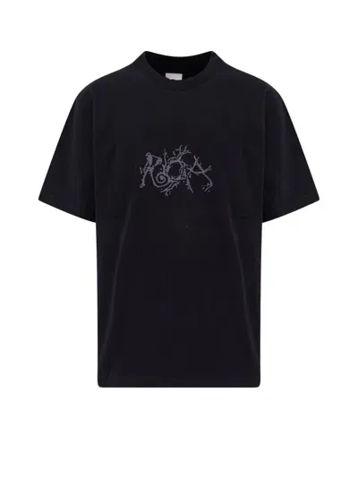 Roa Graphic Boxy Tee In Black