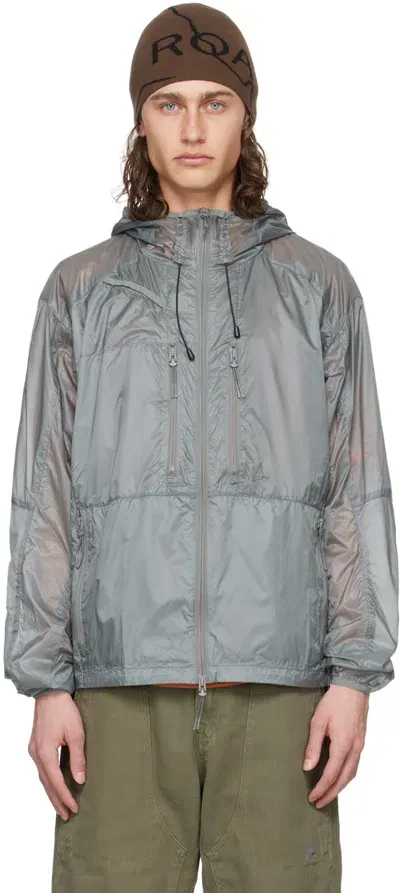 Roa Transparent Synthetic Jacket Miriage In Grey