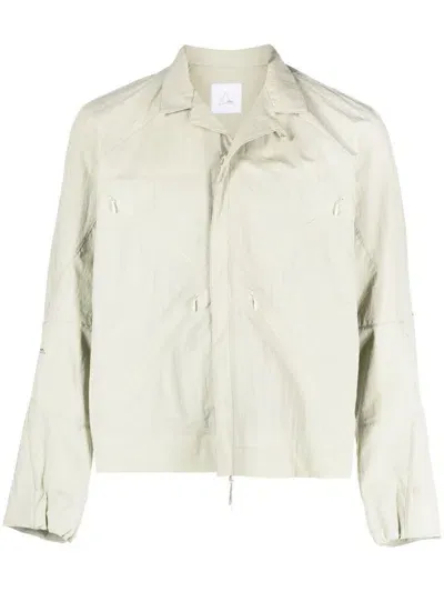 Roa Long-sleeve Shirt Jacket In Green