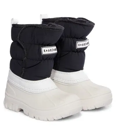 Roarsome Kids' Logo Fleece-lined Snow Boots In Black