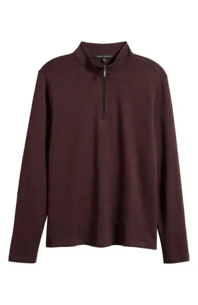 Robert Barakett Crestwood Half Zip Pullover In Port