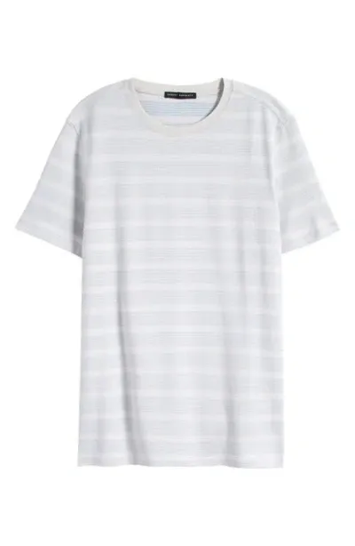 Robert Barakett Gaus Stripe Cotton T-shirt In Grey