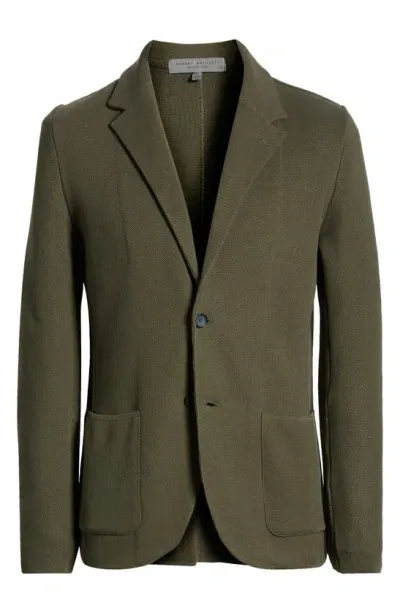 Robert Barakett Morris Sweater Knit Sport Coat In Olive