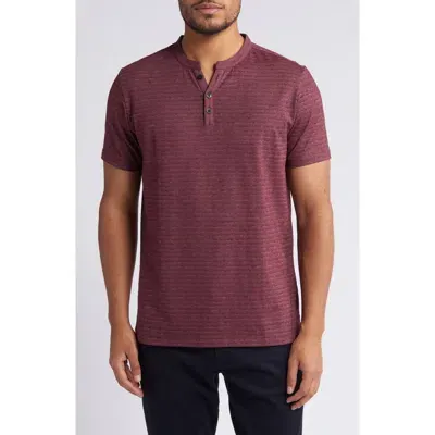 Robert Barakett Ranger Cotton Blend Henley In Port