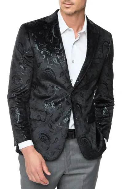 Robert Graham Men's Wanderlust Velvet Single-breasted Sport Coat In Black