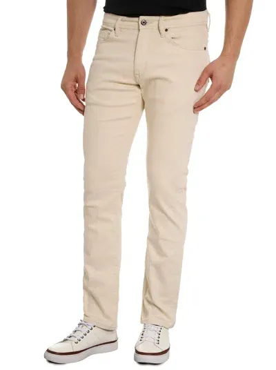 Robert Graham Elliott Denim Pant In Oatmeal