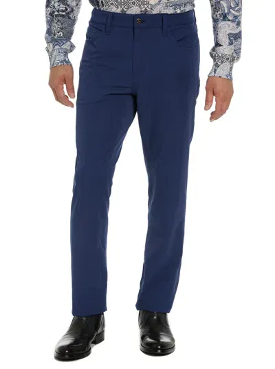 Robert Graham Grady Woven Pant In Navy