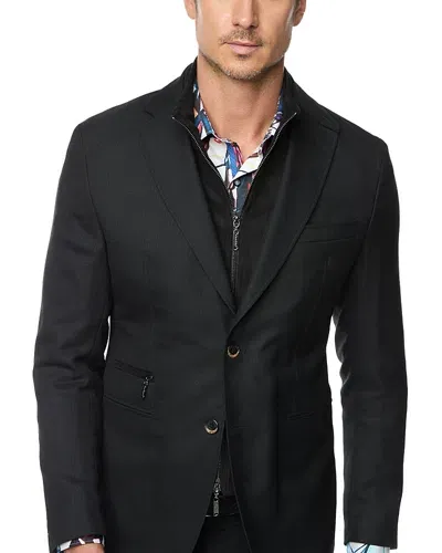 Robert Graham Jetset Blazer With Removable Liner In Black