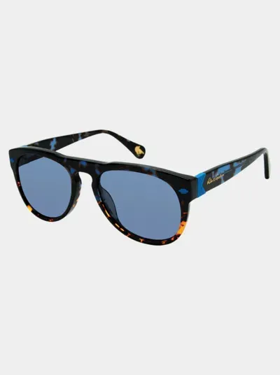 Robert Graham Plastic Aviator Frame Sunglasses In Blue