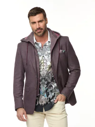 Robert Graham The Jetset Iii Woven Sport Coat In Bordeaux