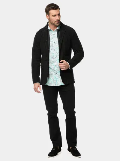 Robert Graham The Jetset Iv Leather Jacket In Black