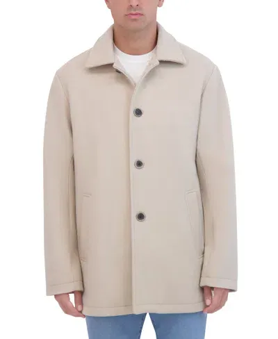 Robert Graham Wool Car Coat In Tan