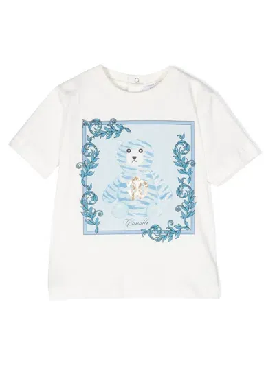 Roberto Cavalli Junior Babies' Bear-print Cotton T-shirt In 00005