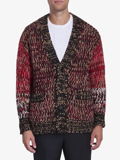 Roberto Collina Alpaca Cardigan In Multicolor