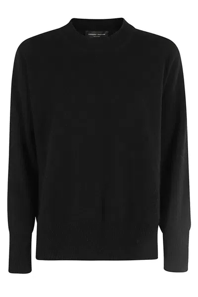 Roberto Collina Crewneck Knit Sweater In Black