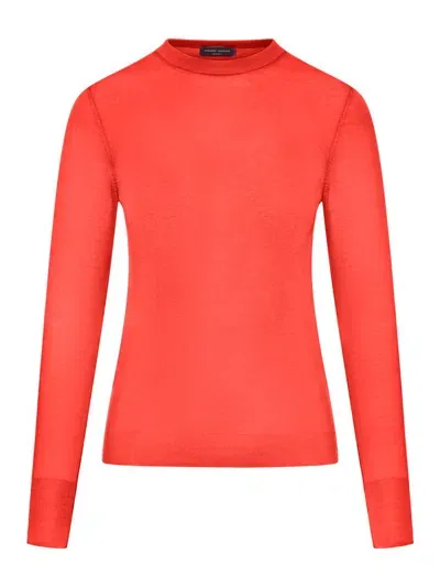 Roberto Collina Crewneck Knit Sweater In Red