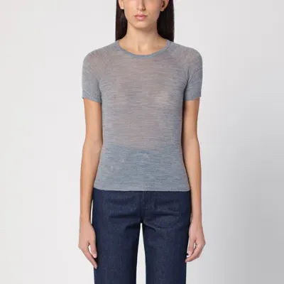 Roberto Collina Grey Sweater In Fine Wool