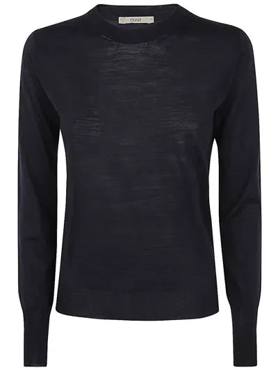 Roberto Collina Long Sleeves Round Neck Sweater Clothing In Blue