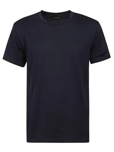 Roberto Collina Roundneck Ss In Dark Blue