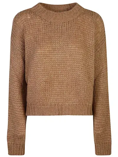 Roberto Collina Sweaters In Brown