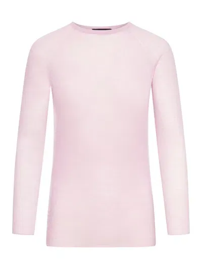 Roberto Collina Wool Sweater In Pink & Purple