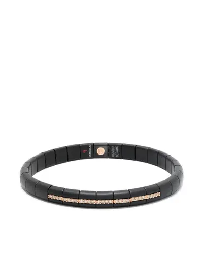 Roberto Demeglio 18kt Rose Gold Diamond Bracelet In Black