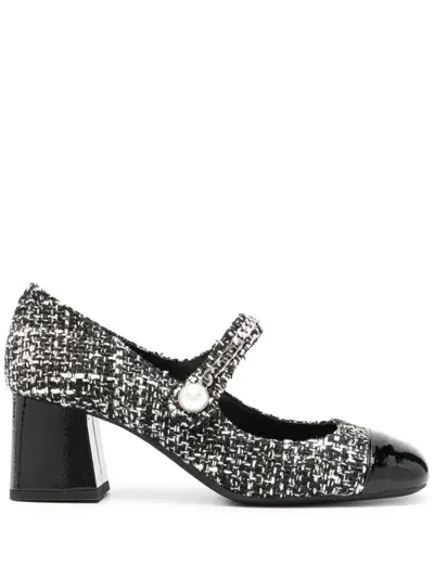 Roberto Festa 50mm Tweed Pumps In Black