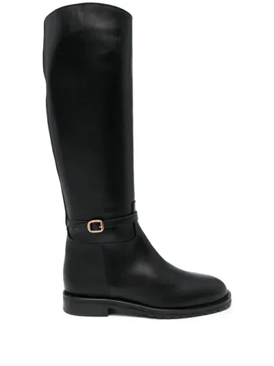 Roberto Festa Black Calf Leather Minn Boots