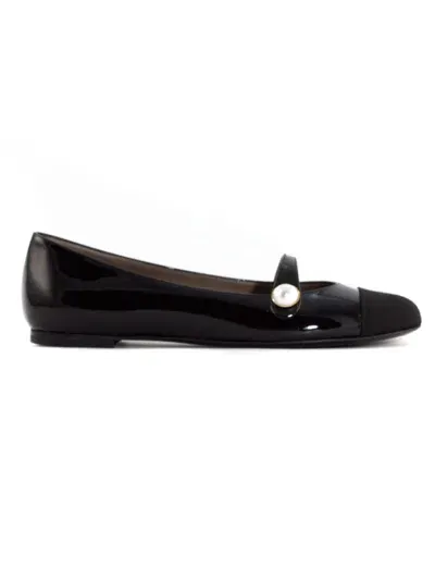 Roberto Festa Black Shiny Leather Divy Ballerina