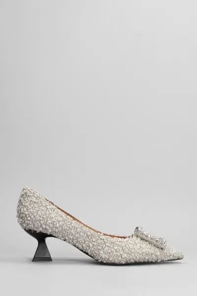 Roberto Festa Evilly Pumps In Beige Wool In Neutrals