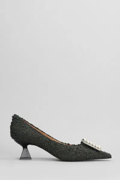 Roberto Festa Evilly Pumps In Green Wool