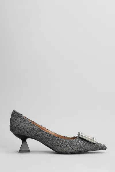 Roberto Festa Evilly Pumps In Grey Wool