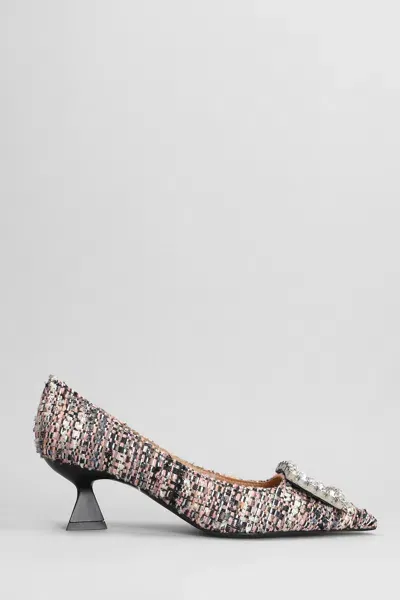 Roberto Festa Evilly Pumps In Rose-pink Wool