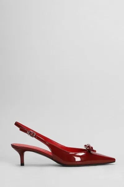 Roberto Festa 55mm Senya Slingback Pumps In Red