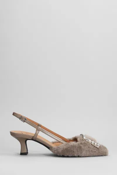 Roberto Festa Stefi Pumps In Taupe Leather