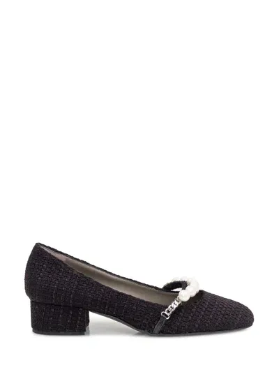 Roberto Festa Tweed Shoes In Black