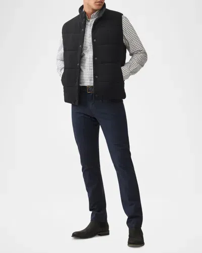 Rodd & Gunn Men's Lake Ferry Cotton Quilted Vest In Onyx