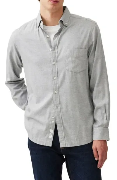 Rodd & Gunn Rodd And Gunn Barrhill Long Sleeve Slim Fit Shirt In Grey