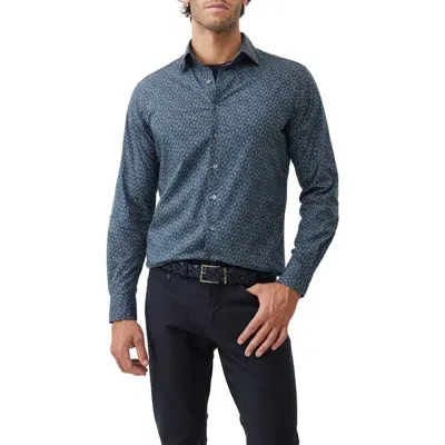 Rodd & Gunn Bellmount Floral Button-up Shirt In Indigo