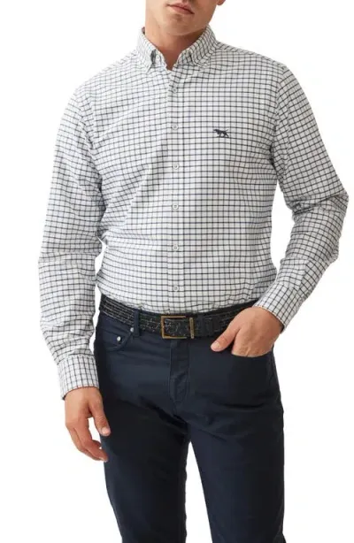 Rodd & Gunn Gunn Check Oxford Button-down Shirt In Navy