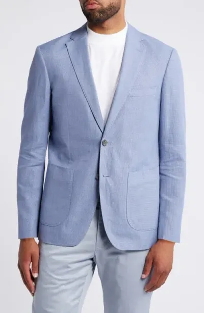 Rodd & Gunn Woodville Linen & Cotton Sport Coat In Marine