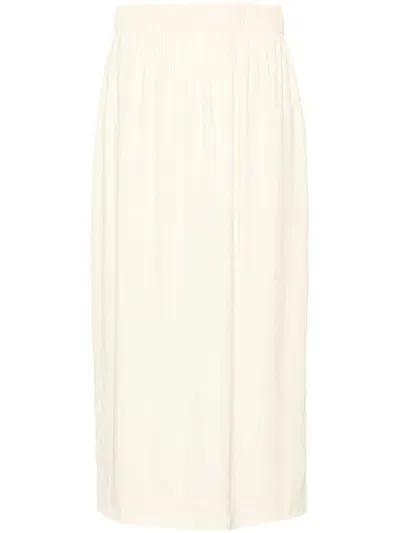 Rodebjer Joanne Midi Skirt In Nude & Neutrals