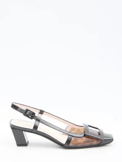 Roger Vivier Belle Vivier Slingback Pumps In Brown