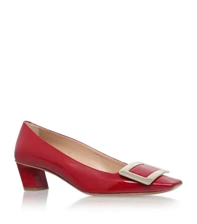 Roger Vivier Decolleté Belle Vivier Patent Pumps 45 In Red