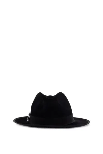 Roger Vivier "felted Wool Fedora Très Vivier In Black